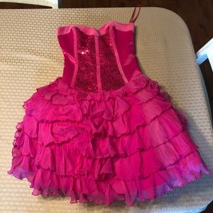 betsey johnson pink tulle sequin prom dress